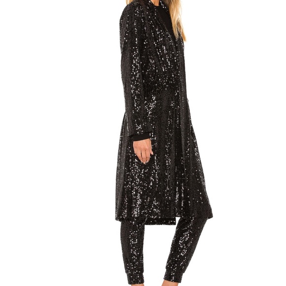 Steve Madden x BB Dakota Showstopper Duster in Black - Picture 3 of 14